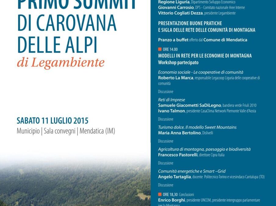 11 luglio – 1° Summit Bandiere Verdi a Mendatica