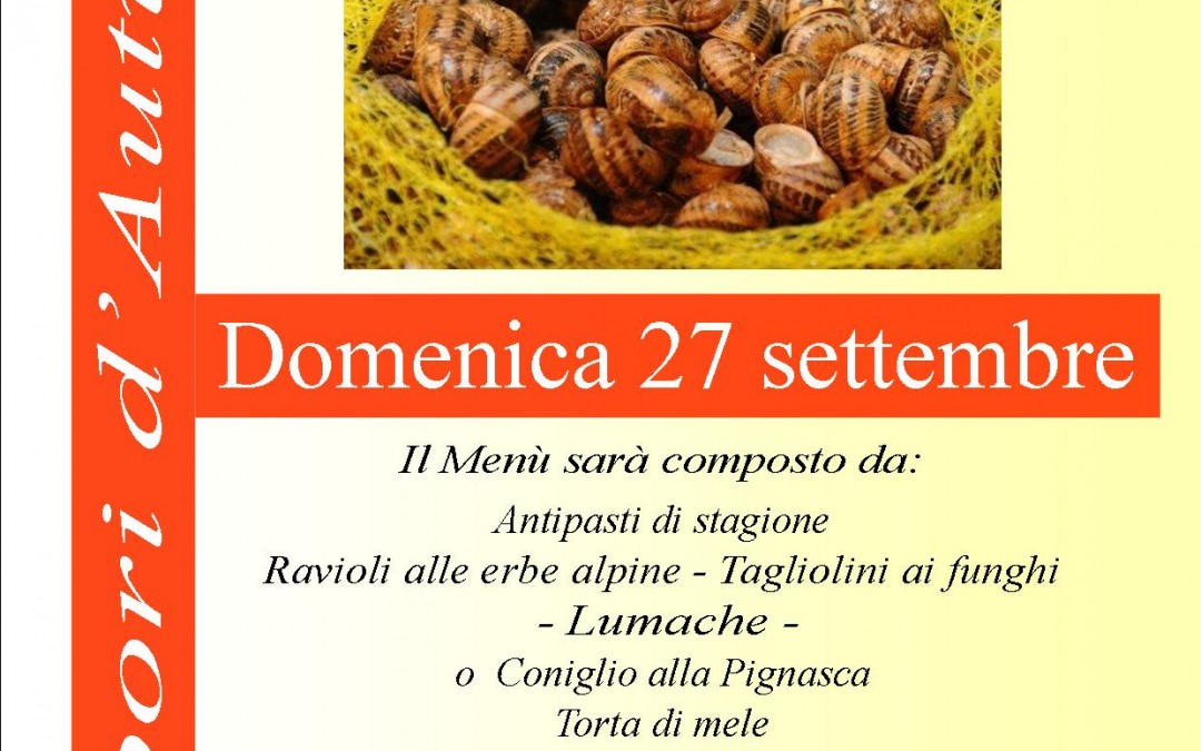 27 settembre – Sapori d’autunno a Colle Melosa