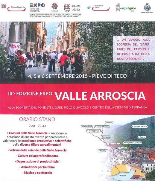 4-6 settembre – Il Parco Alpi Liguri all’Expo Valle Arroscia