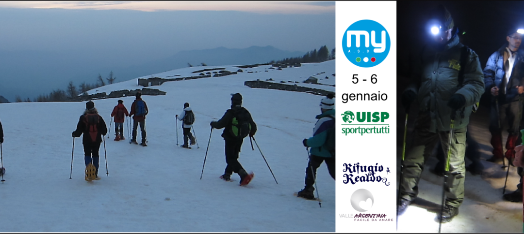5-6 gennaio – Ciaspolata notturna con Monesi Young