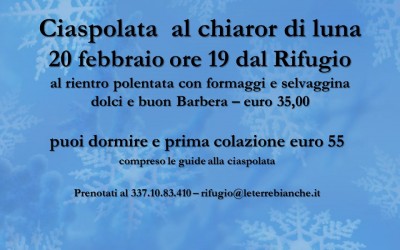 20 febbraio – Chiaror di luna a Pian dell’Arma