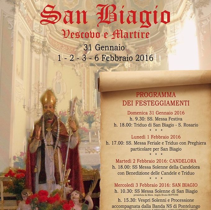 3-6 febbraio – Festa Patronale a Montegrosso Pian Latte