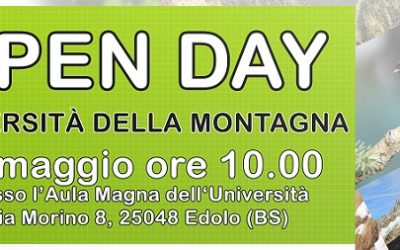 14 maggio – Open Day all’Università della Montagna