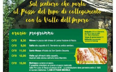 20 agosto – Festa San Bernardo di Lavina