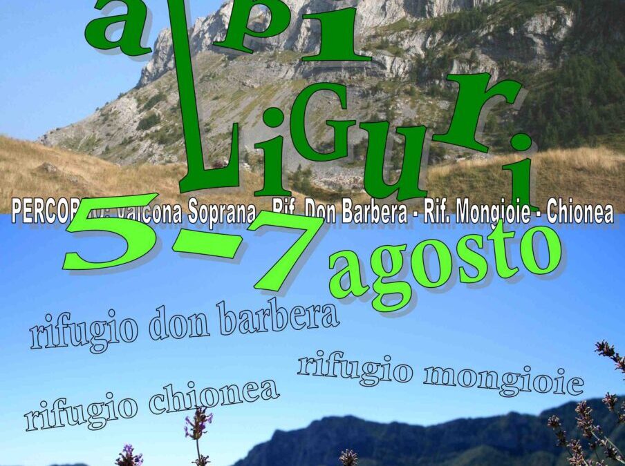 5-7 agosto – Grande Trekking Alpi Liguri