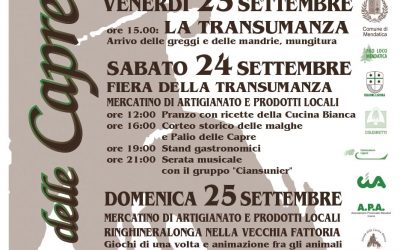 23-25 settembre – Festa della Transumanza a Mendatica