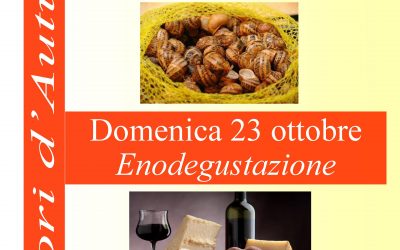 9 ottobre – Sapori d’autunno a Colle Melosa