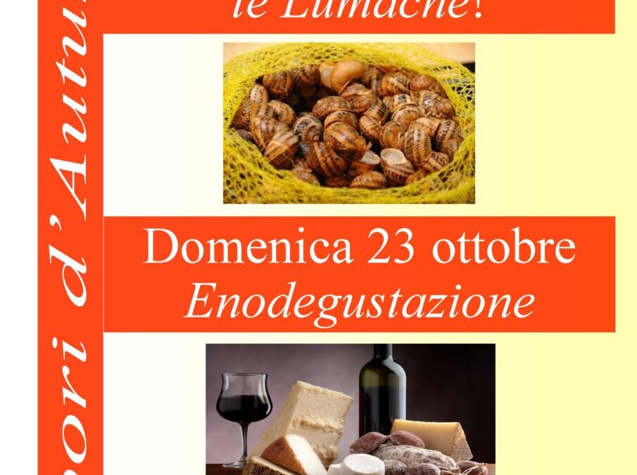 9 ottobre – Sapori d’autunno a Colle Melosa