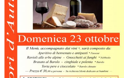 23 ottobre- Sapori d’autunno a Colle Melosa