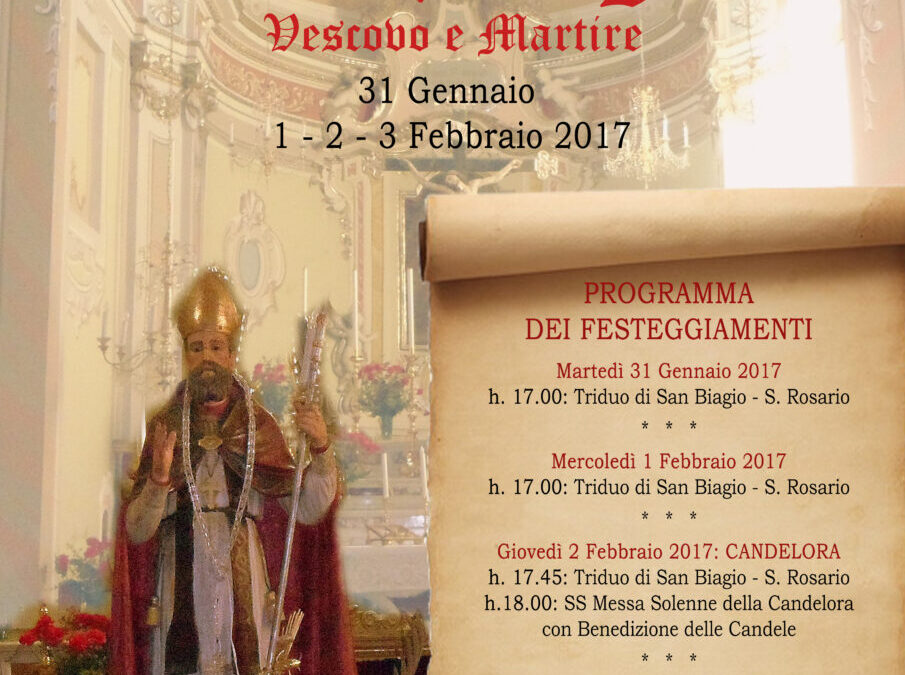 Fino al 3 febbraio – Festa S. Biagio a Montegrosso P.L.