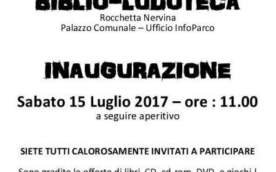 15 luglio – Inaugurazione Biblio-Ludoteca