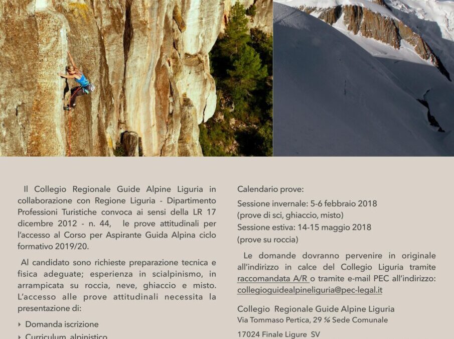 Corso per aspiranti guide alpine