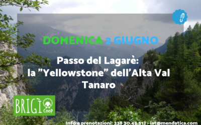 2 giugno – La “Yellowstone” dell’Alta Val Tanaro