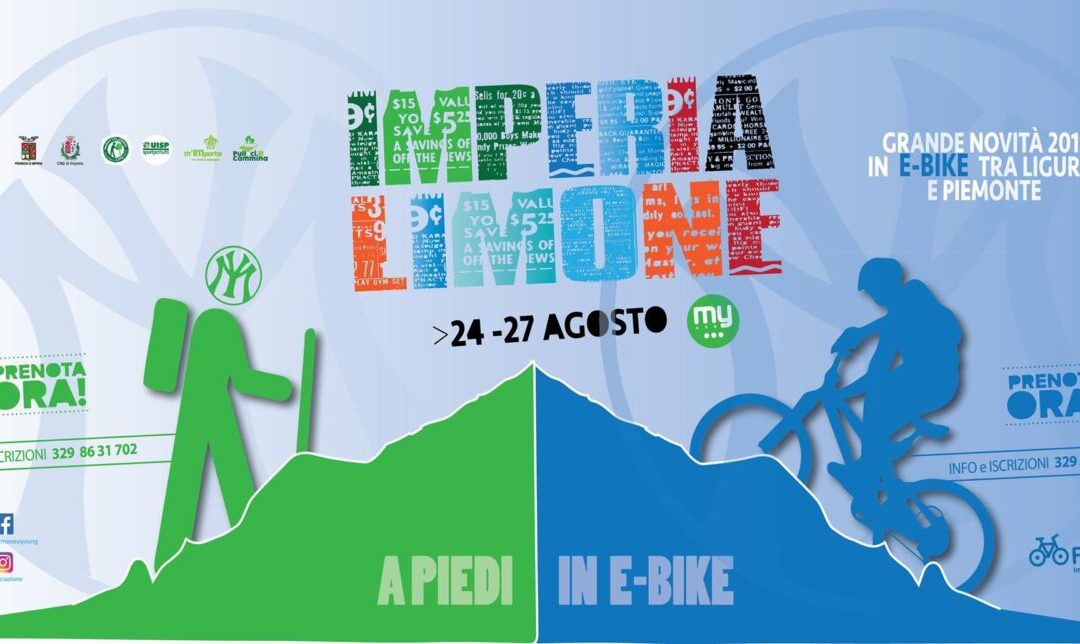24-27 agosto – Imperia-Limone a piedi e in e-bike