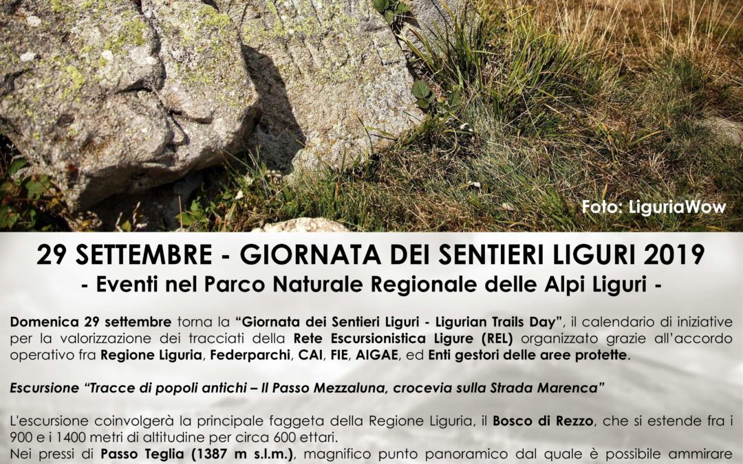 Giornata dei Sentieri Liguri 2019 – Laboratorio sensoriale “Il Sesto Senso delle Alpi”