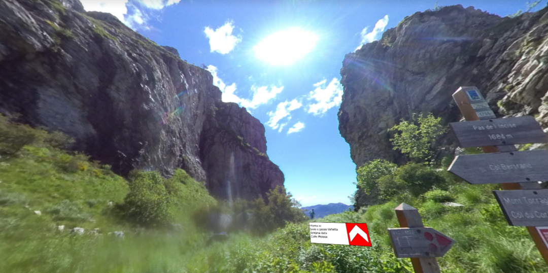 I sentieri delle Alpi Liguri a 360°