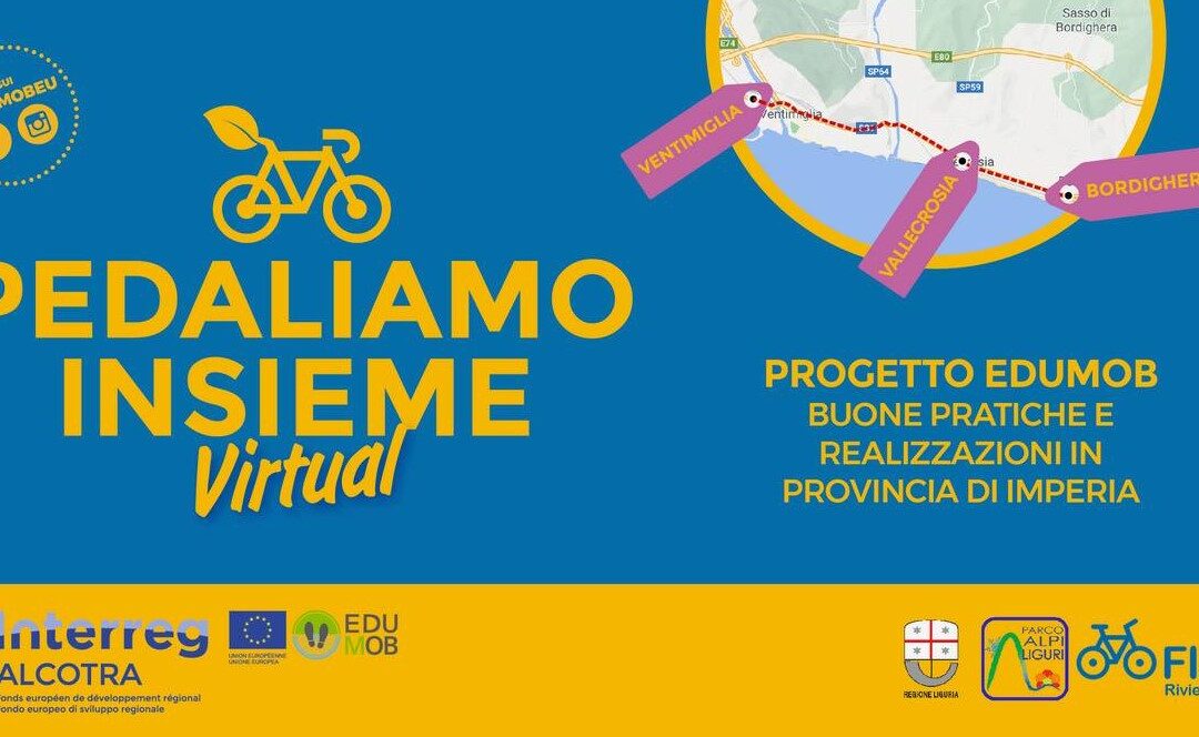 28 marzo – Evento Facebook “Pedaliamo insieme virtual” con Regione Liguria e FIAB