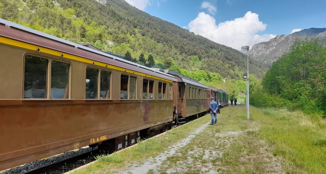 Riapertura della linea Cuneo-Ventimiglia: anche il Parco Alpi Liguri presente al viaggio inaugurale del trenino storico