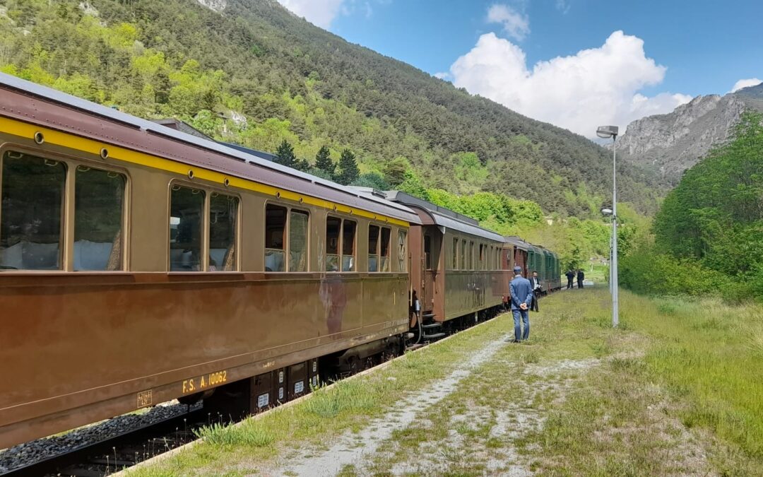Riapertura della linea Cuneo-Ventimiglia: anche il Parco Alpi Liguri presente al viaggio inaugurale del trenino storico