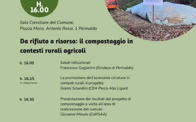 Lunedì 24 giugno a Perinaldo l’evento finale del progetto del CEA sull’Economia Circolare