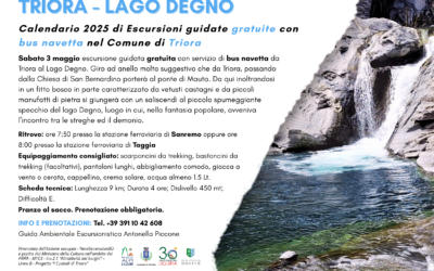 Escursioni gratuite con navetta – Sabato 3 maggio da Triora al Lago Degno