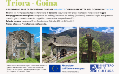 Escursioni gratuite con navetta – Sabato 17 maggio Triora-Goina