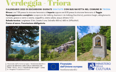 Escursioni gratuite con navetta – Sabato 24 maggio Verdeggia-Triora