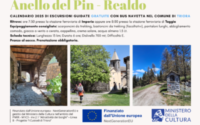 Escursioni gratuite con navetta – Sabato 10 maggio anello del Pin (Realdo)