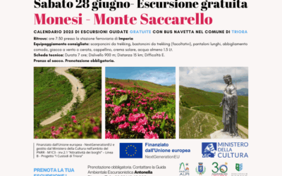 Escursione gratuita con navetta – Sabato 28 giugno Monesi-Monte Saccarello
