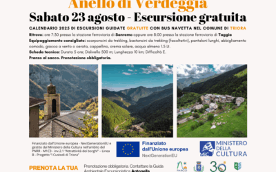 Escursione gratuita con navetta – Sabato 23 agosto Anello di Verdeggia