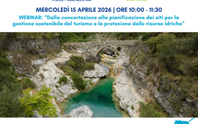 Acqua e turismo sostenibile: mercoledì 15 aprile un webinar a cura del Parco delle Alpi Liguri