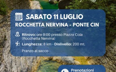 Sabato 11 luglio – Escursione gratuita a Rocchetta Nervina
