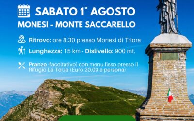 Domenica 1 agosto – Escursione gratuita Monesi-Monte Saccarello