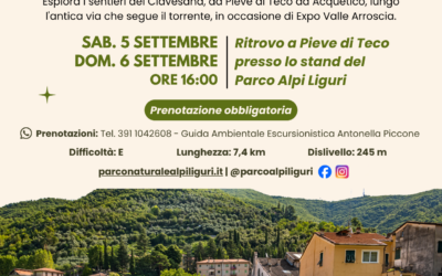 5-6 settembre – Escursioni per Expo Valle Arroscia